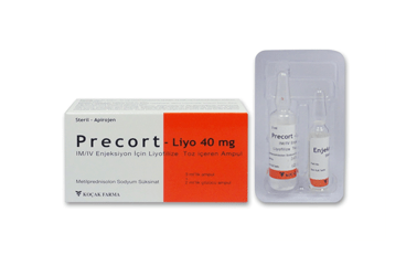 PRECORT-LIYO 40 MG IM/IV ENJEKSIYON ICIN LIYOFILIZE TOZ ICEREN AMPUL