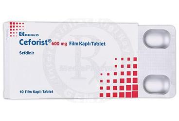 CEFORIST 600 MG FILM KAPLI TABLET (10 TABLET)