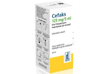 CEFAKS 125 MG/5 ML ORAL SUSPANSIYON HAZIRLAMAK ICIN GRANUL 50 ML