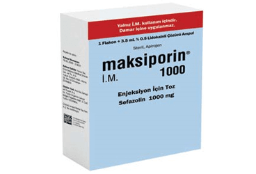 MAKSIPORIN 1000 MG IM ENJEKSIYONLUK TOZ ICEREN FLAKON