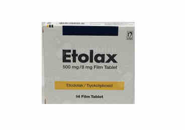 ETOLAX 500 MG/8 MG 14 FILM TABLET