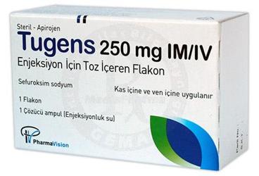 TUGENS 250 MG IM/IV ENJEKSIYON ICIN TOZ ICEREN 1 FLAKON