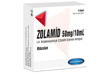 ZOLAMID 50 MG/10 ML IV/IM/REKTAL KULLANIM ICIN COZLETI ICEREN AMPUL