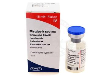 MSGLOVIR 500 MG INFUZYONLUK COZELTI HAZIRLAMADA KULLANILACAK KONSANTRE ICIN TOZ
