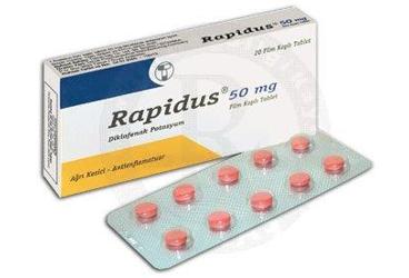 RAPIDUS 50 MG 20 FILM KAPLI TABLET