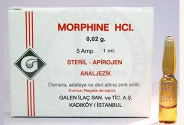 MORPHINE HCL 0,02 GR 5 AMPUL