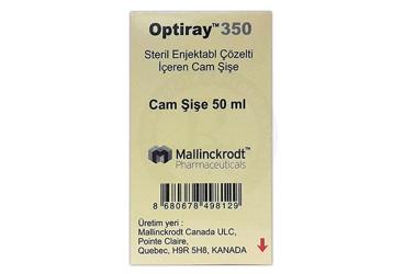 OPTIRAY 350 MG/ML ENJEKSIYONLUK COZELTI ICEREN CAM SISE 50 ML 1SISE