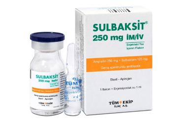 SULBAKSIT 250 MG / 125 MG IM/IV ENJEKSIYONLUK COZELTI HAZIRLAMAK ICIN TOZ (1 FLAKON, 1 AMPUL)