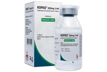 KOPAQ 350 MG/ML 100 ML ENJENKSIYONLUK COZELTI ICEREN FLAKON