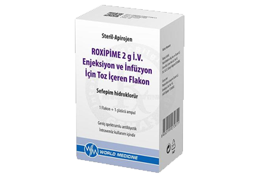 ROXIPIME 2 GR IV ENJEKSIYON VE INFUZYON ICIN TOZ ICEREN 1 FLAKON