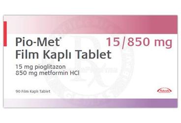 PIO-MET 15/850 MG 90 FILM TABLET
