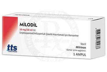 MILODIL 10 MG/10 ML I.V. ENJEKSIYONLUK/INFUZYONLUK COZELTI HAZIRLAMAK ICIN KONSANTRE