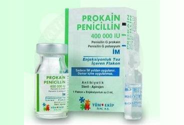 PROKAIN PENICILLIN 400.000 IU I.M. ENJEKSIYONLUK TOZ (1 FLAKON, 1 AMPUL)