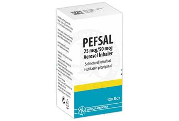 PEFSAL X 25MCG/50MCG AERESOL INHALER (1 INHALER 120 DOZ)