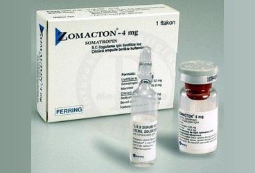 ZOMACTON 4 MG SC ENJEKSIYON ICIN LIYOFILIZE TOZ ICEREN FLAKON