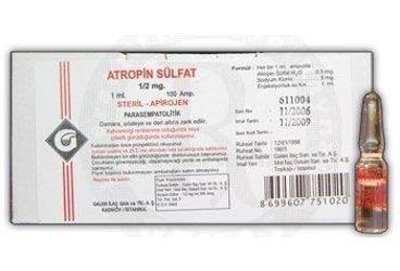 ATROPIN SULFAT 1/2 MG 1 ML 100 AMPUL