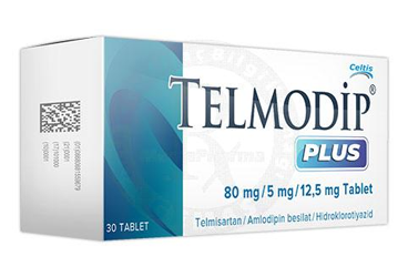 TELMODIP PLUS 80 MG / 5 MG / 12,5 MG TABLET (30 TABLET)