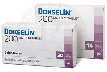 DOKSELIN 200 MG 20 FILM TABLET