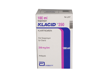 KLACID 250 MG/5 ML ORAL SUSPANSIYON ICIN GRANUL 100 ML