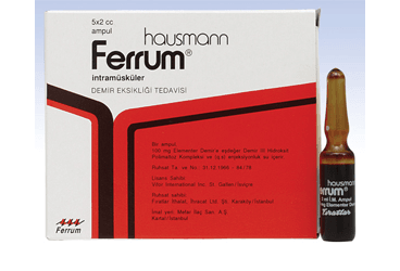 FERRUM HAUSMANN 100 MG/2 ML IM ENJEKSIYONLUK COZELTI