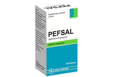PEFSAL 25 MCG/ 125 MCG AEROSOL INHALER 120 DOZ