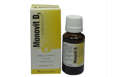 MONOVIT D3 50.000 IU/15 ML ORAL DAMLA, COZELTI (15 ML)